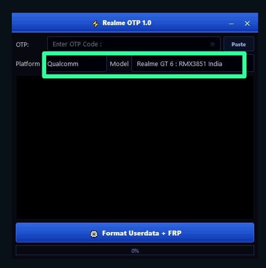 If model is qualcomm select correct model